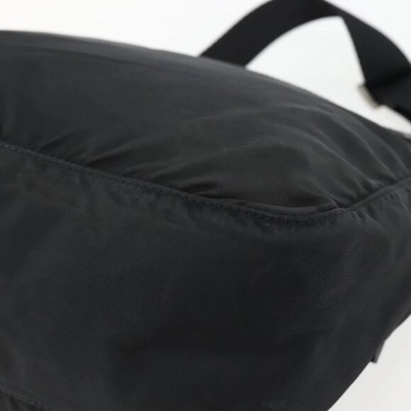 PRADA Chain Shoulder Bag Nylon Black Silver Auth 142007 - Picture 4 of 16